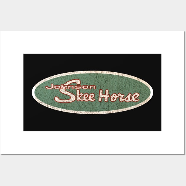 Johnson Skee Horse vintage snowmobiles Wall Art by Midcenturydave